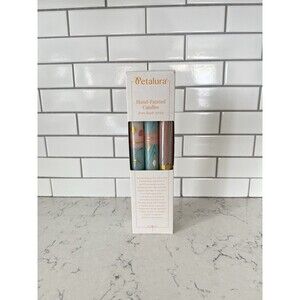 Petalura Hand Painted Candles (6) from South Africa Multicolor Pastel Colors